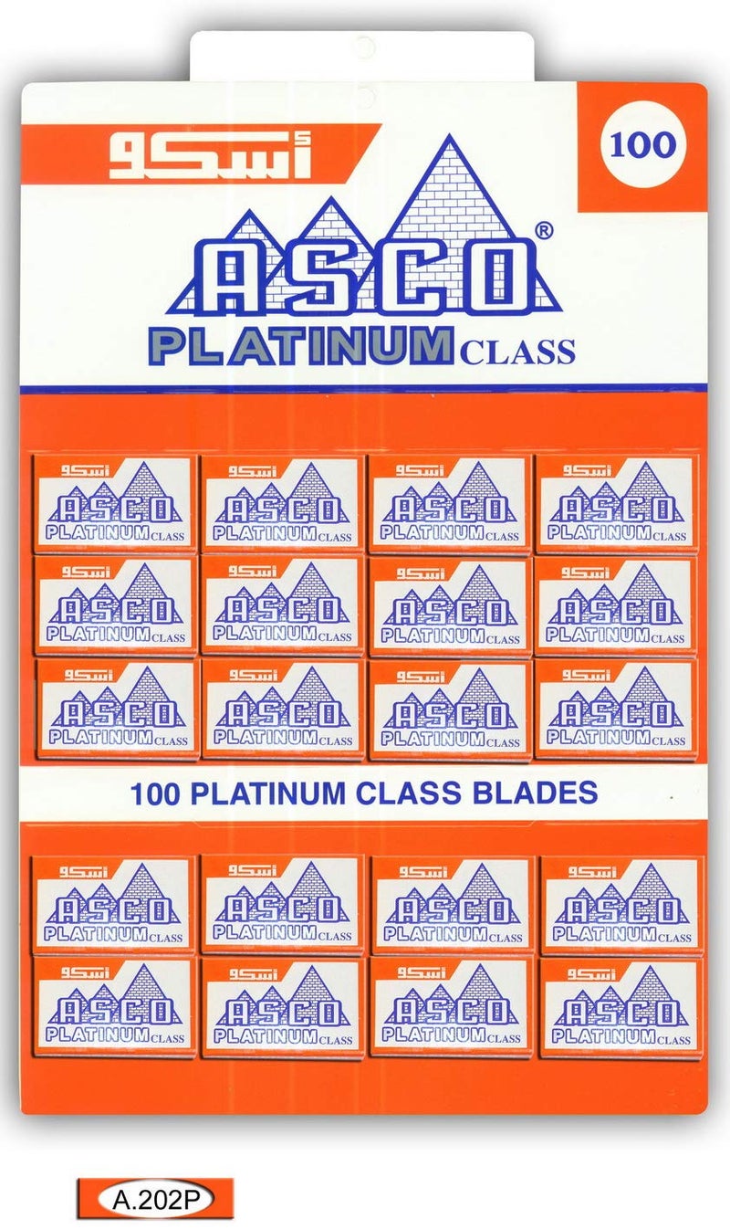 Lord 100 Asco Platinum Double Edge Razor Blades - Image 1